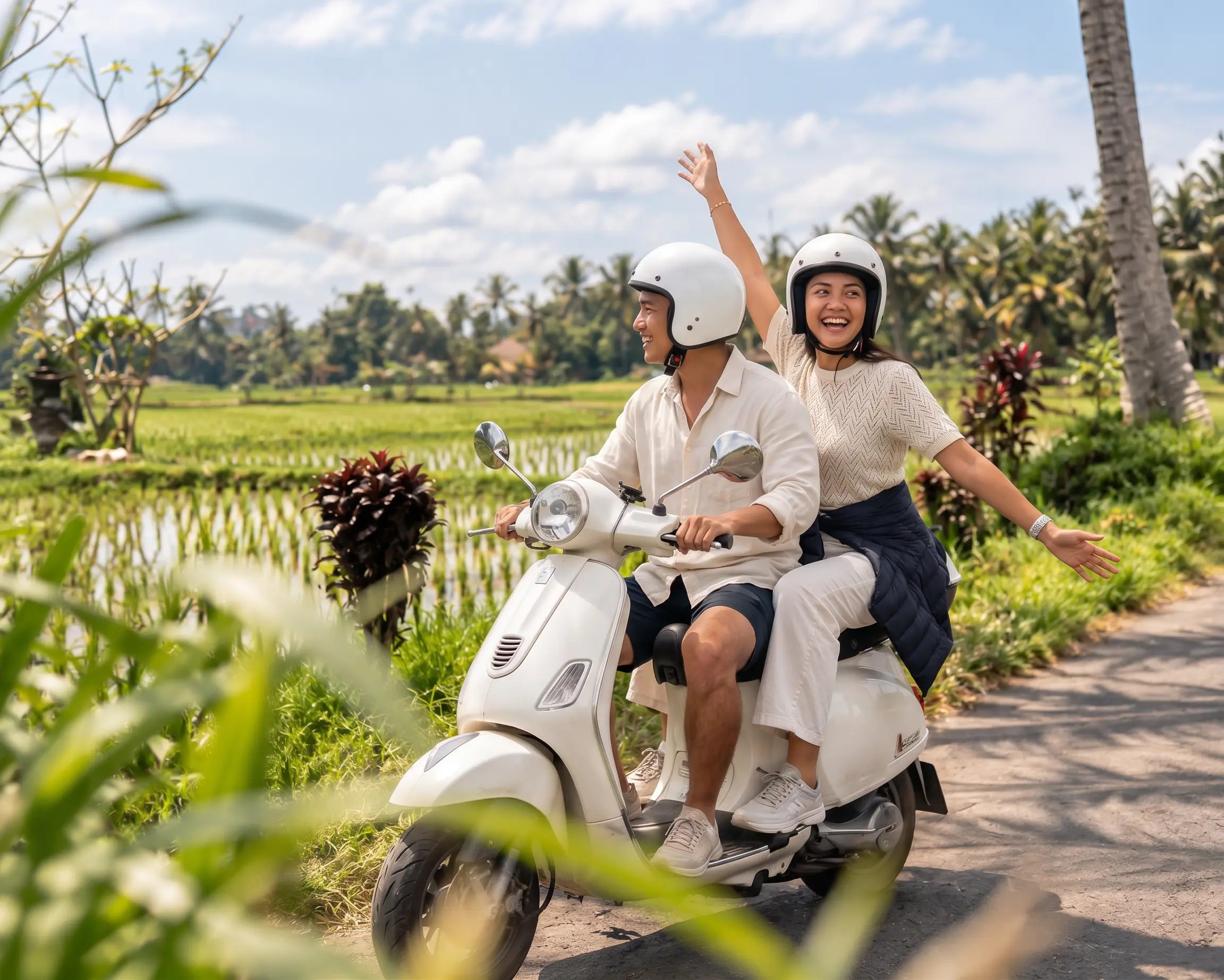 North Ubud Stroll with Vespa at Khastana Hadi Tegallalang Ubud