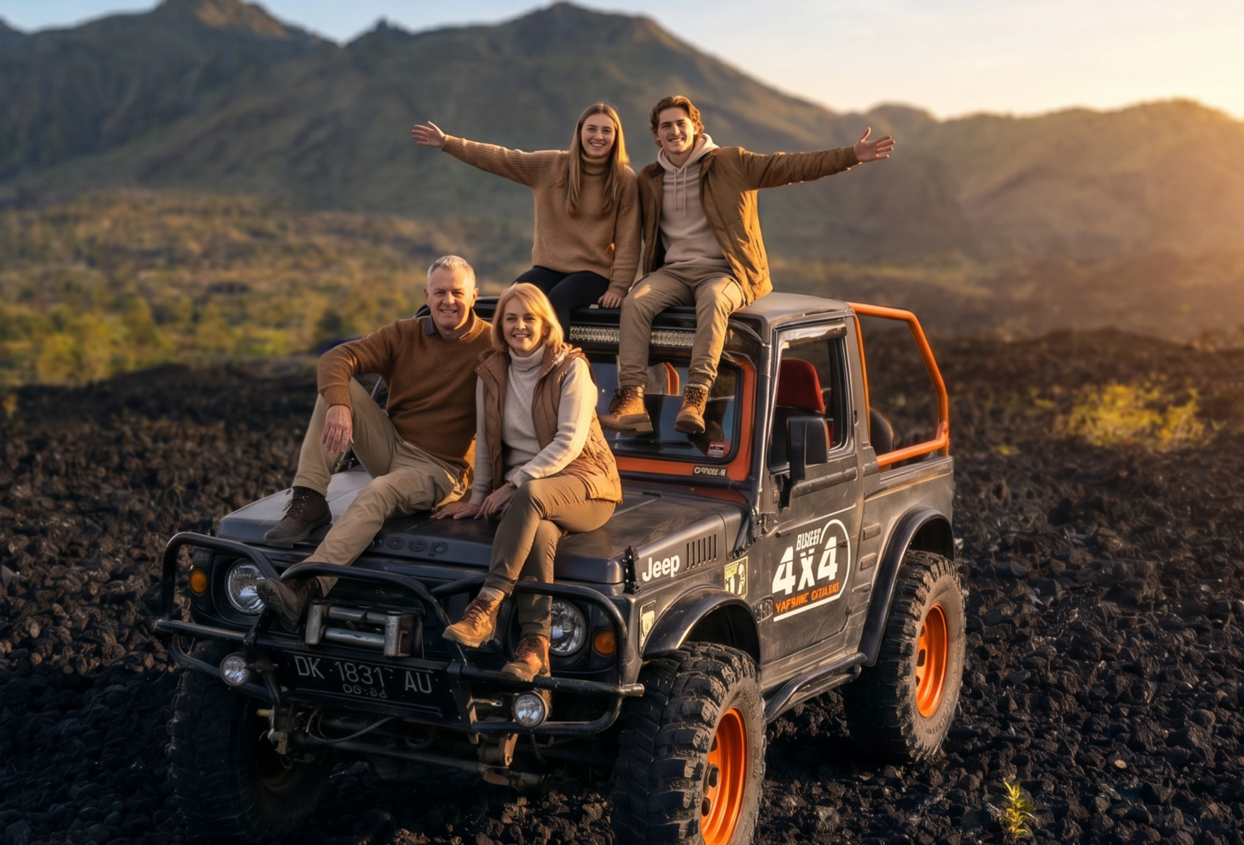 Mount Batur Sunrise Jeep Tour at Khastana Hadi Tegallalang Ubud