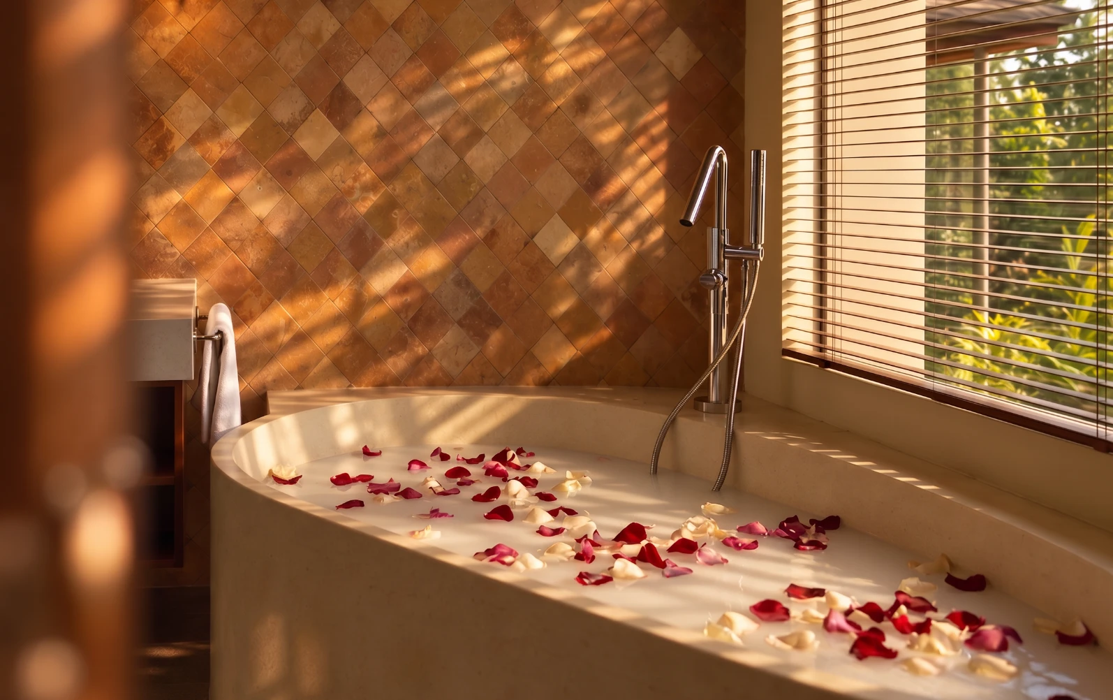 Skin Nourishing - Rose Milk Bath at Khastana Hadi Tegallalang Ubud
